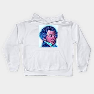 Gioachino Rossini Snowy Portrait | Gioachino Rossini Artwork 13 Kids Hoodie